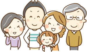 笑顔の家族